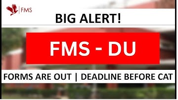 FMS Delhi Forms Out! | Everything About FMS College Delhi for MBA (Fees, Cutoff, ROI)