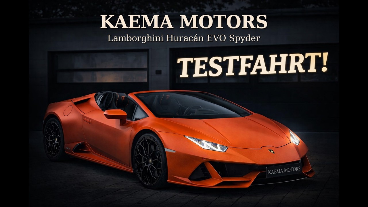 KAEMA MOTORS - TESTFAHRT im Lamborghini Huracán EVO Spyder | V10 SOUND