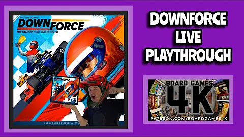 Downforce Boardgame - 4 Player Livestream Playthrough/Tutorial