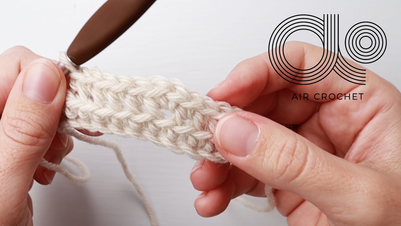 Crochet - Normal increase, single crochet back loop only