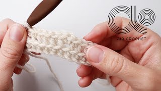 Famous Crochet - Normal increase, single crochet back loop only Profile