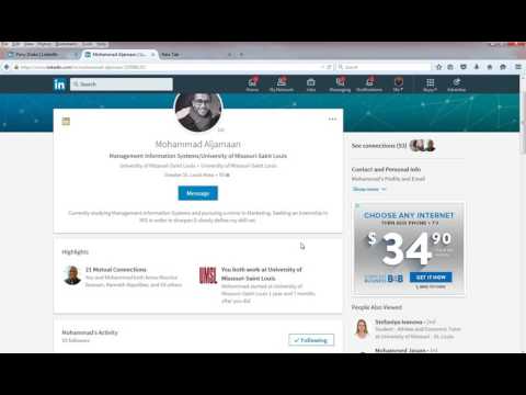How to created a good linkedin Profile for UMSL undergrads