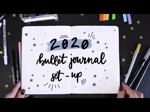 2020 Bullet Journal Set Up + January Plan With Me 💫