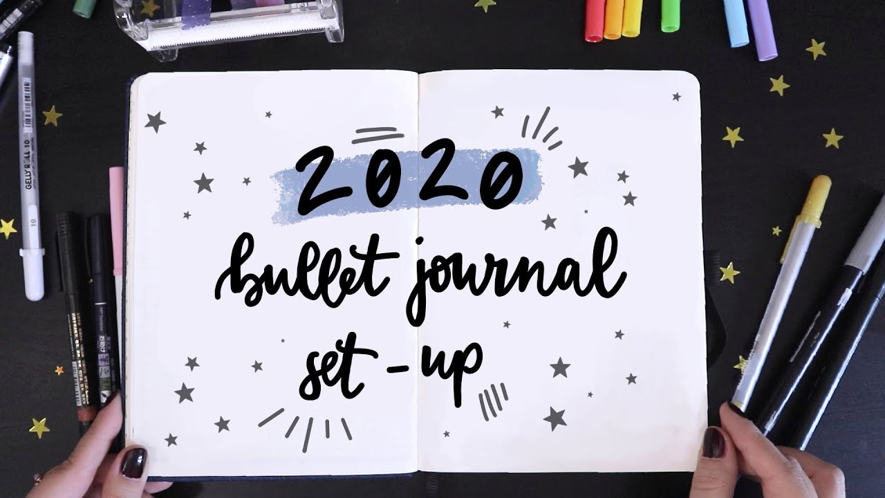 2020 Bullet Journal Set Up + January Plan With Me 💫 