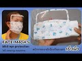 Face mask with eye protection design and filter pocket. หน้ากากอนามัยป้องกันดวงตา มีช่องใส่แผ่นกรอง