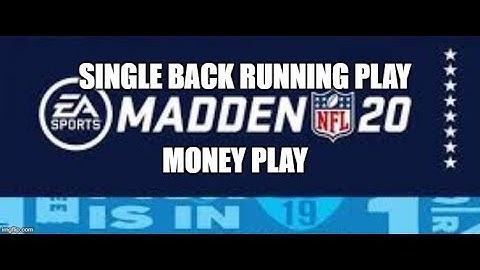 Madden 20 Glitches Cheats and Tips - Single Back - Running Money Play Play