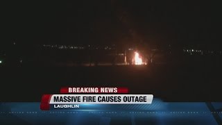 Fire knocks out power to most of Laughlin