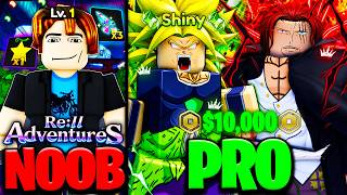 Going NOOB To PRO In One Video On Anime Adventures 2! [Re://Adventures]
