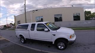 1999 Ford F150 XLT White Supercab 4x4 w/ Cap!