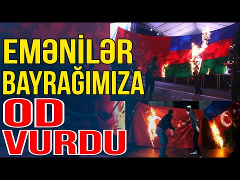 İrəvanda Azərbaycan və Türkiyə bayraqları yandırıldı - Xəbəriniz Var? - Media Turk TV