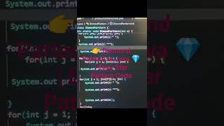 🔥 Diamond Pattern in Java | Star Pattern Coding ⭐