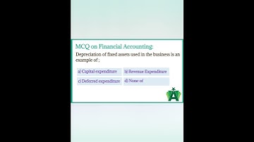 Financial Accounting MCQ | MCQ on Depreciation | #youtubeshorts #shortvideo #education #success