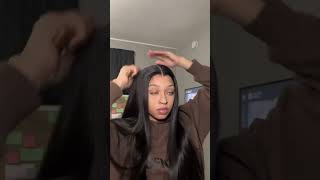 Wow Angel 36inch Jet Black Glueless Wigs 5x5 HD Lace Closure Human