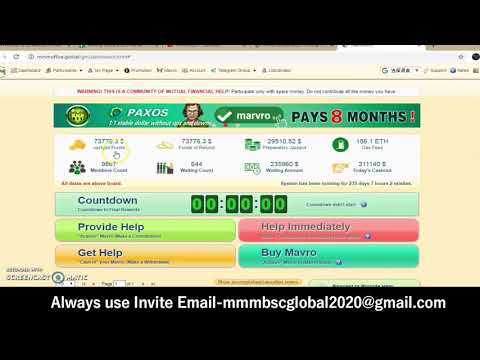 MMM BSC GLOBAL Live how to Register, Login, Buy 2% Mavro before PH, Pay PH Order and GH Order.