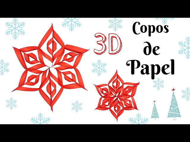Vero Vi 💋 COPOS DE NIEVE 3D de papel 💜 
