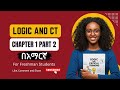 Logic and Critical Thinking Chapter 1 Part 2 በአማርኛ || Freshman Course
