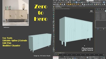 Modern Console Table Design in 3ds Max | Realistic 3D Modeling @3dinteriorstudio