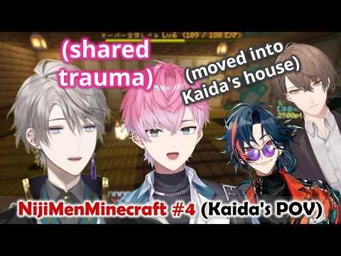 【ENG SUB】NijiMen Minecraft Server Highlights #4【Kaida Haru 甲斐田晴 / NIJISANJI にじさんじ 】