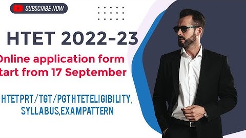 HTET 2022-23 || Haryana teacher eligibility test | Online form apply #htet #haryananews