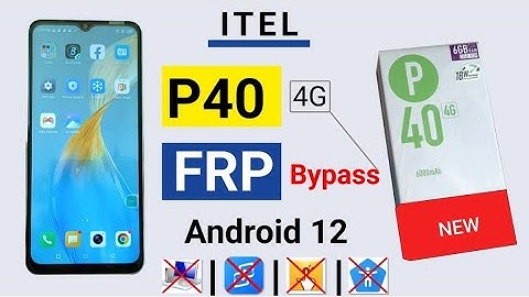 Itel P40 FRP Bypass Android 12 Update | Itel (P662L) Google Account Bypass Without Pc | 100% OK