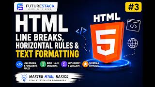 HTML Tutorial for Beginners #3 | HTML Line Breaks, Horizontal Rules & Text Formatting | Hindi
