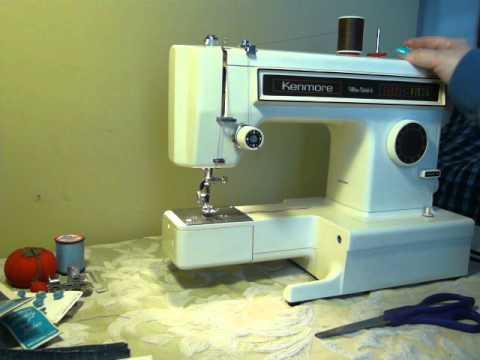 NIFTYTHRIFTYGIRL: Vintage 1980s Kenmore model 1340 Ultra 6 stitch  Convertible sewing machine