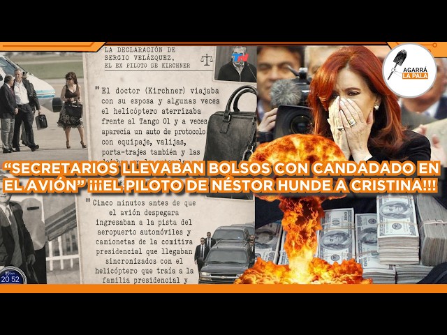 DECLARÓ EL PILOTO DE NÉSTOR EN EL JUICIO, TIRÓ UNA BOMBA Y HUNDIÓ A CRISTINA: "BOLSOS CON CANDADO"