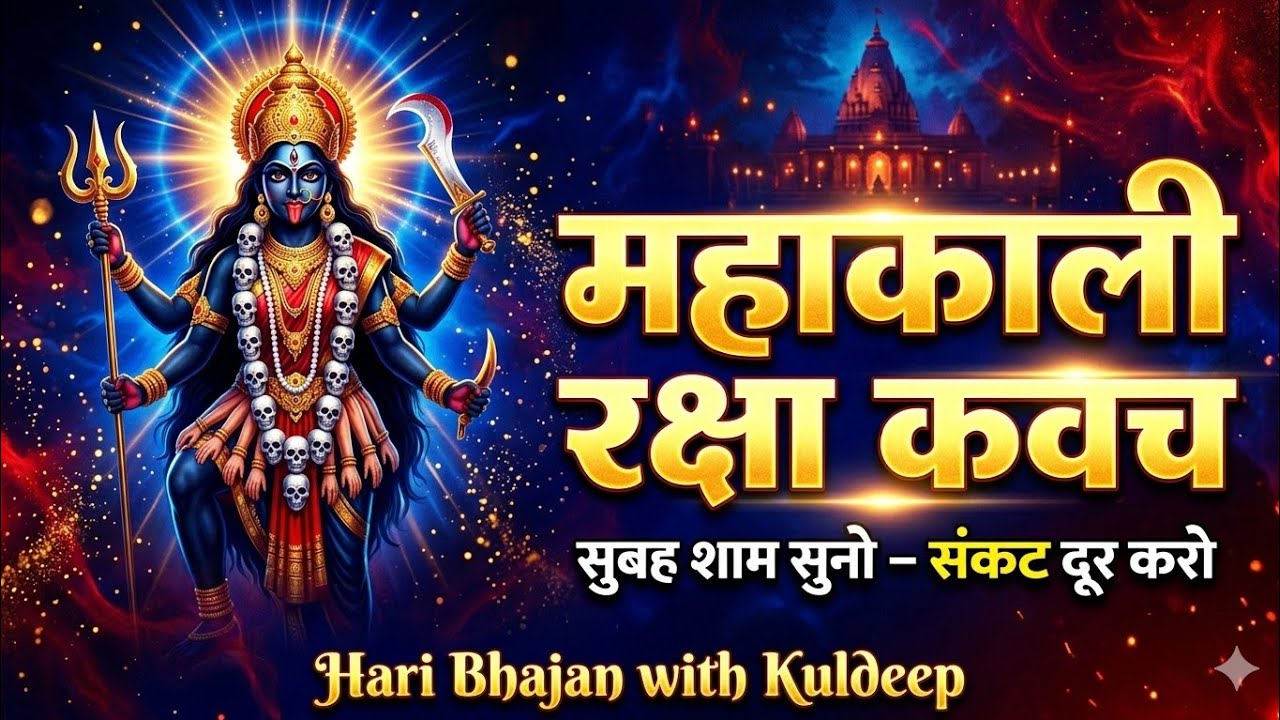श्री महाकाली रक्षा कवच स्तोत्रम् | Powerful Kali Mantra | Morning Evening Kali Bhajan |