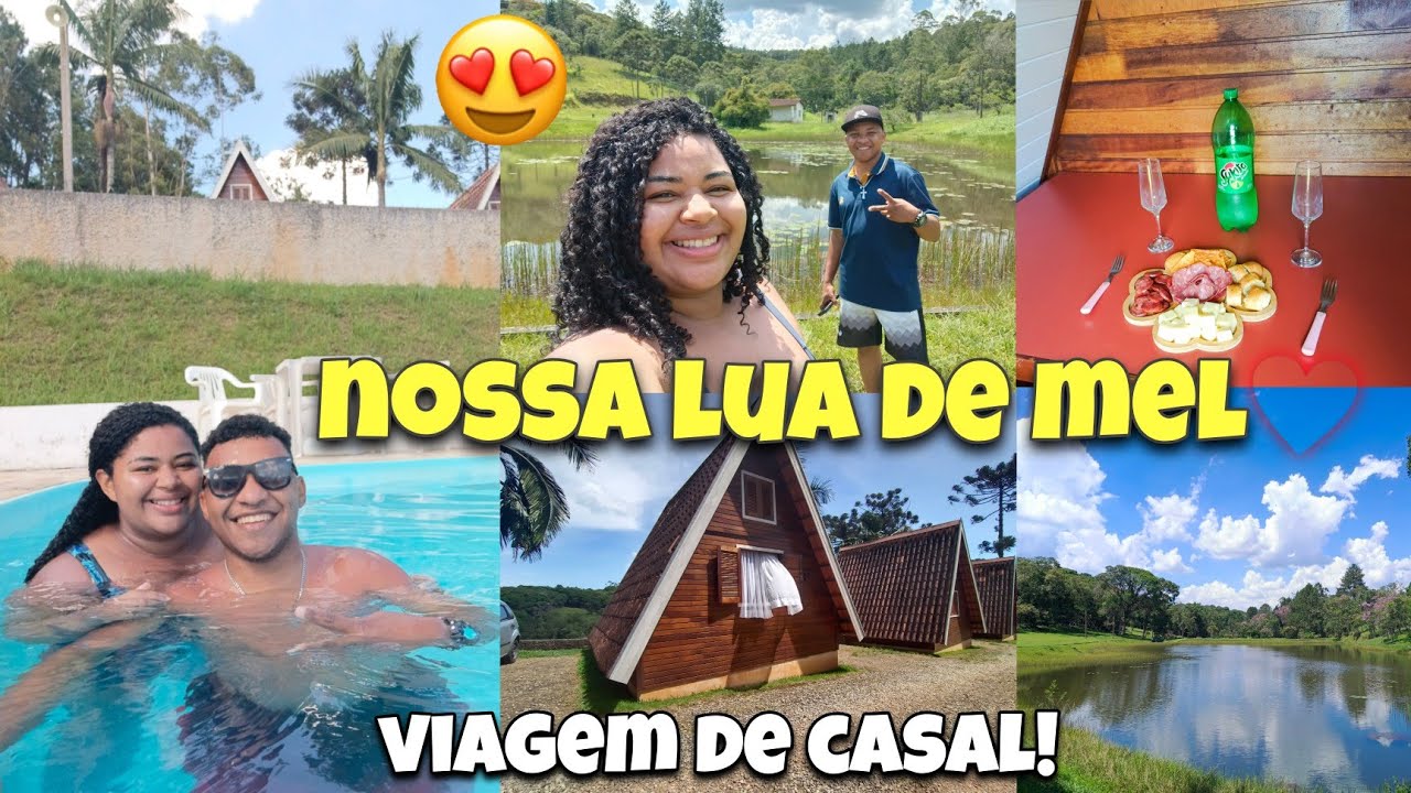 NOSSA VIAJEM DE LUA DE MEL 😍 2 DIAS EM UM CHALÉ NA NATUREZA - VLOGÃO✨