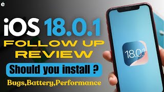 iOS 18.0.1 Follow Up Review | New Bugs, Better Battery, Performance | Malayalam