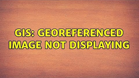 GIS: Georeferenced image not displaying (2 Solutions!!)