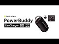 PowerBuddy 30W Fast Charging Car Charger with 2 ports (USB-C and USB-A) | SwitchEasy |