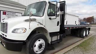 2017 Freightliner M2 Flatbed Moffett Truck For Sale With AUTOMATIC TRANSMISSION stk 4896gg