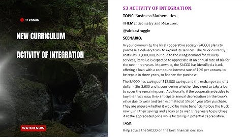 S3 Activity Of Integration solution topic 6............@africastruggle