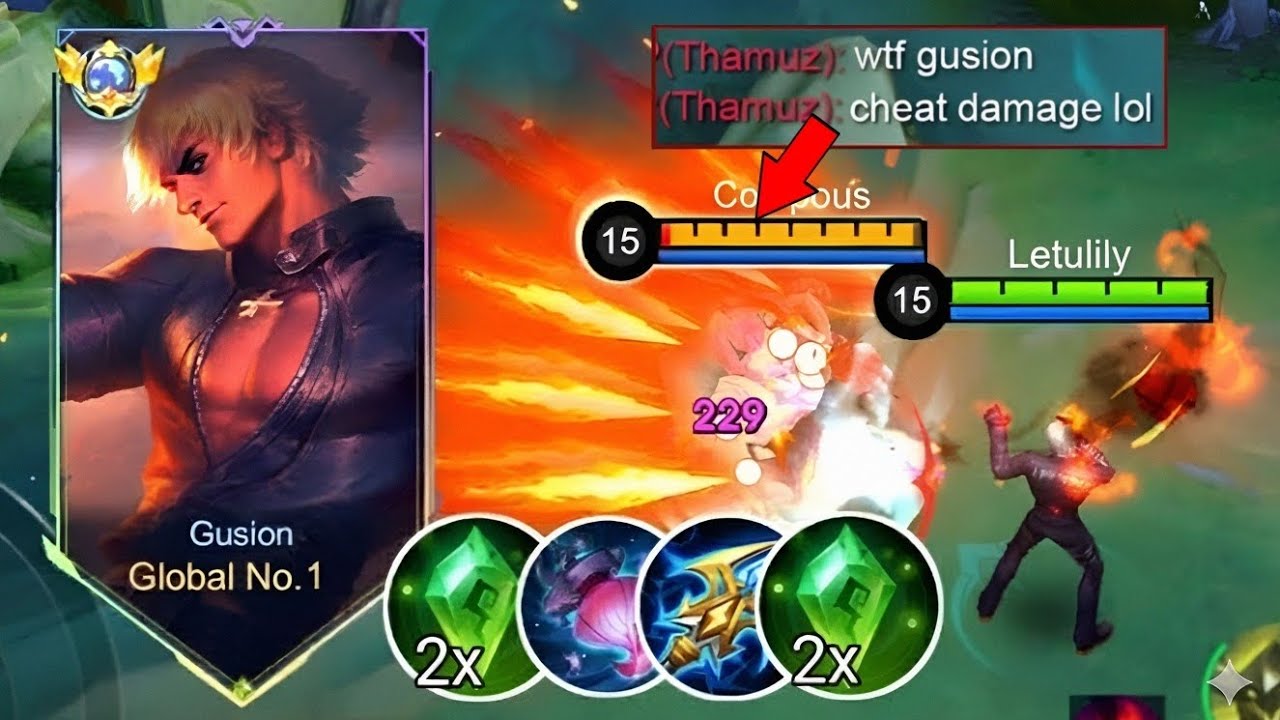 GLOBAL GUSION K' 100% SHOTGUN BUILD IS TOO BROKENNN!!💀🔥(must abuse 2026)|MOBILE LEGENDS 