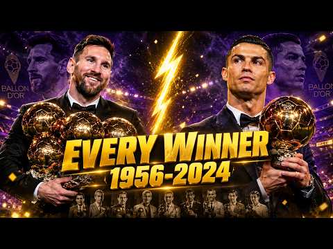 Every Ballon d'Or Winner in Football History (1956–2024) 🏆⚽