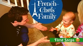 CUTE BABY BOY FIRST STEPS | Baby First Steps to Walking Age 11 Months 