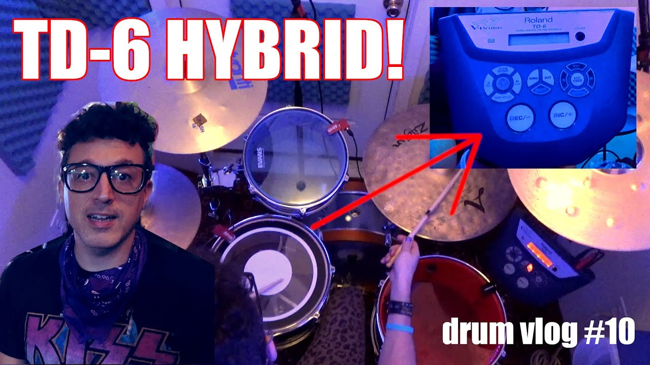 Hybrid Electro-Acoustic Drums, Roland TD-6, Tama Club -JAM Mini, Drum Vlog #10