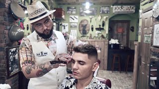 💈 ASMR BARBER - Fresh Summer SKIN FADE & Messy Textured  HAIRCUT