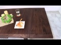 【DT-M-029】スフレ　dining table　天板、出すそして閉じる