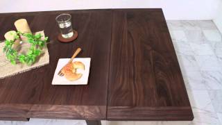 【DT-M-029】スフレ　dining table　天板、出すそして閉じる