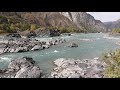 Еландинские пороги осенью. Горный-Алтай. Elandinsky rapids in autumn. Mountain Altai.