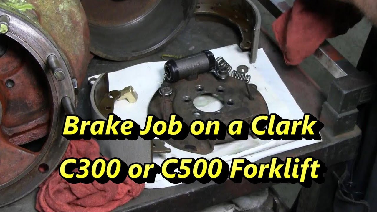 Brake Job On A Clark Forklift Youtube