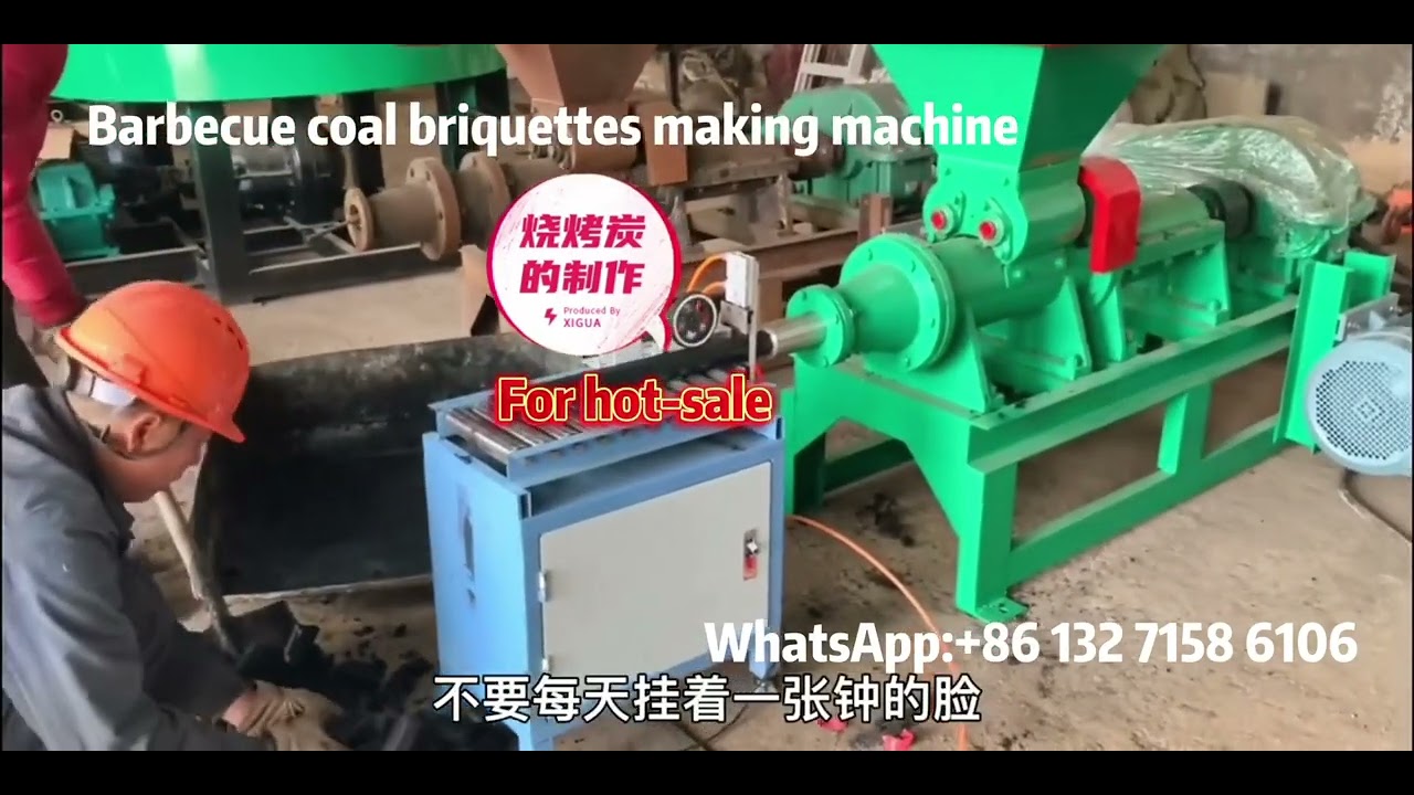 58t/day Automatic bbq coal extruder,wood charcoal briquettes making