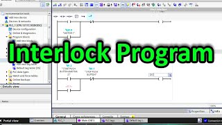 PLC Interlock Program - Interlocking Ladder Logic Example