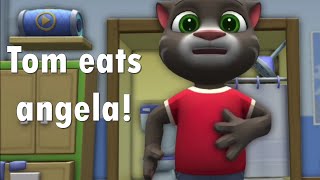 Talking Tom Eats Angela Talking Tom Vore