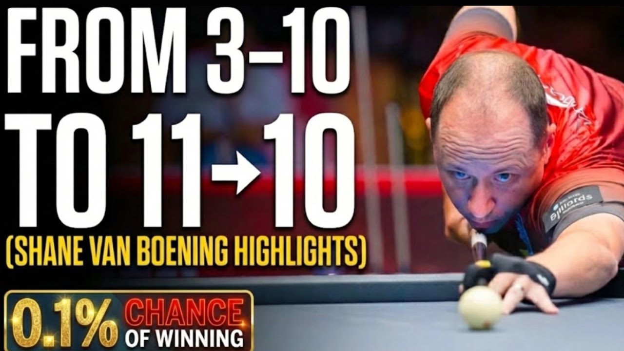0.1% Chance of Winning: SVB’s Greatest Escape | Shane Van Boening vs Mika Immonen | WPC 2022