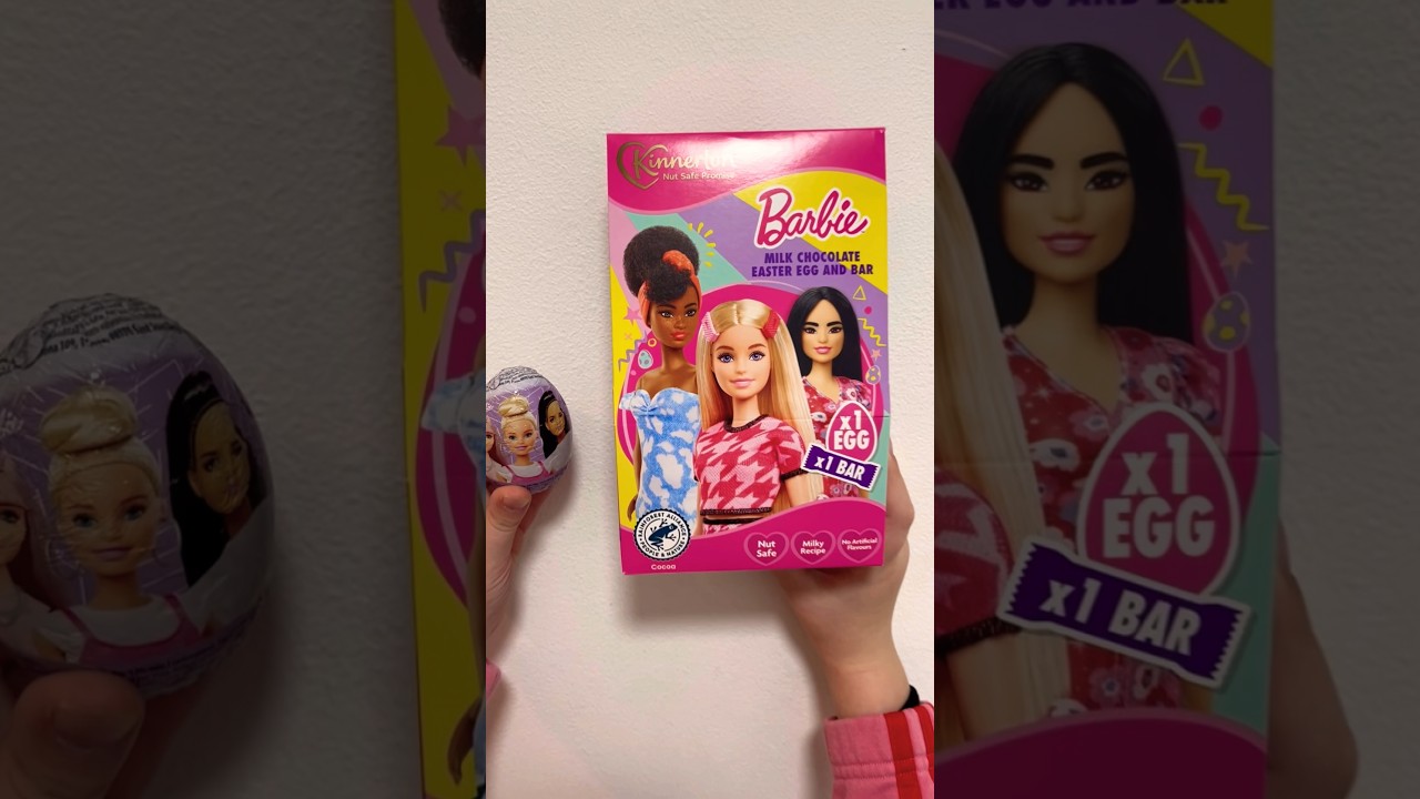 Barbie chocolate Easter egg and candy 