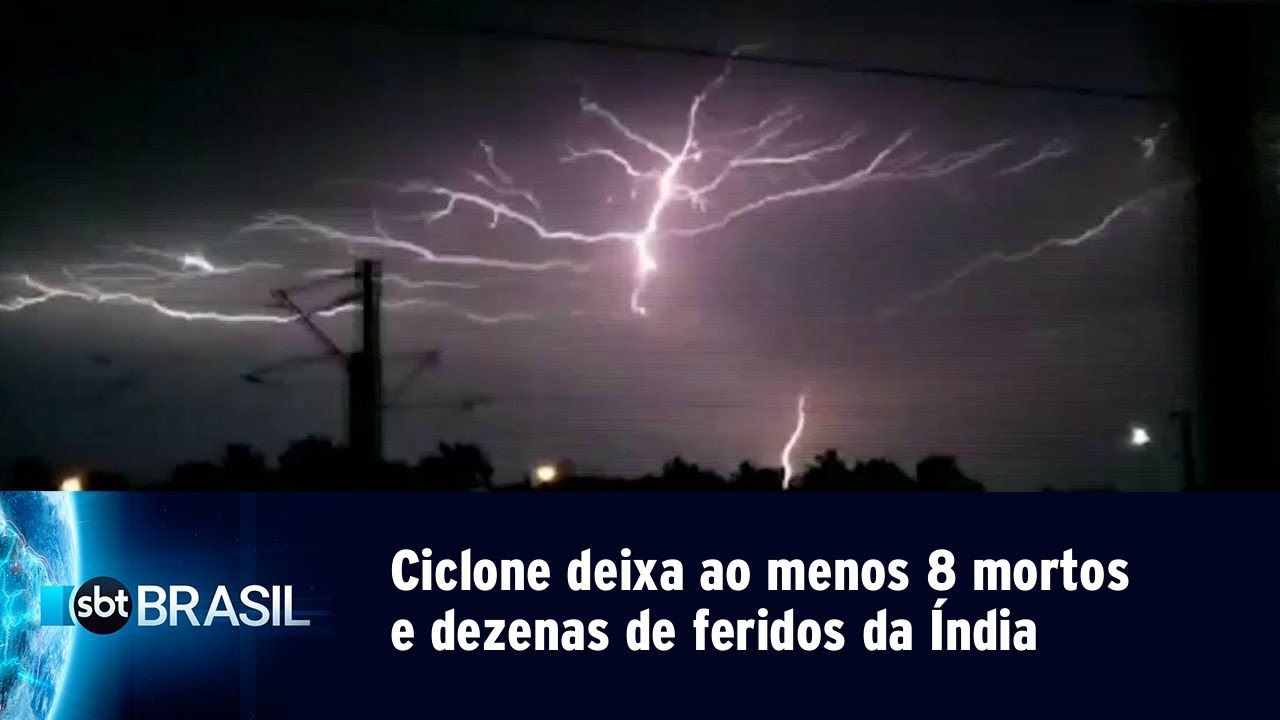 Ciclone deixa ao menos 8 mortos e dezenas de feridos da Índia | SBT Brasil (03/05/19)