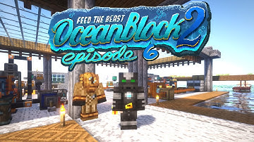 FTB OceanBlock 2 - PneumaticCraft Gear & First Depth Upgrade Ep.6 Feed the Beast Minecraft Mod Pack